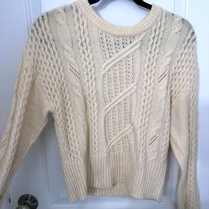 Express cable knit sweater